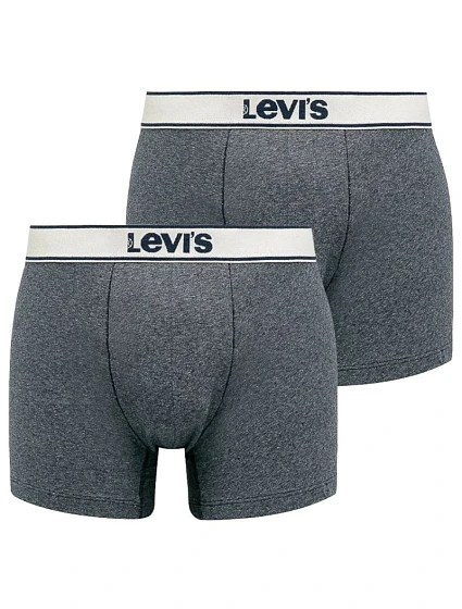 Pánské boxerky 2Pack model 16075663 šedá Levi's - Levis Pánské boxerky 2Pack model 16075663 šedá Levi's - Levis