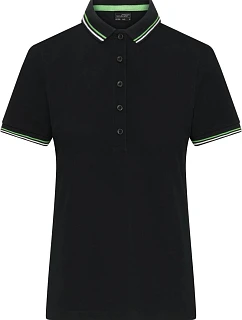 JN Dámské těžké piqué polo s proužky 02. green model 22531333 - Daiber