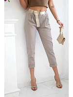 Kalhoty Puntor s páskem fango