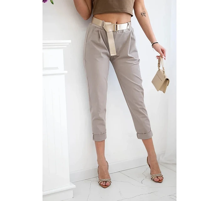 Kalhoty Puntor s páskem fango