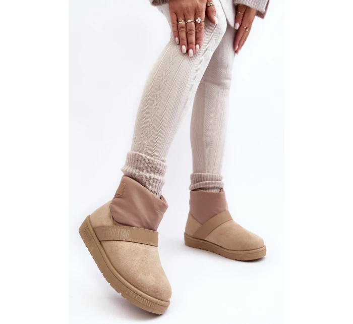 Sněhové Boty Na Platformě Bežové Big Star model 21637073 - Big Star Shoes Sněhové Boty Na Platformě Bežové Big Star model 21637073 - Big Star Shoes