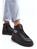 Dámské vysoké tenisky na zip Lemar černé model 21637694 - Boto Dámské vysoké tenisky na zip Lemar černé model 21637694 - Boto