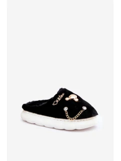 Pantofle S Přívěsky Černé model 21680849 - Boto