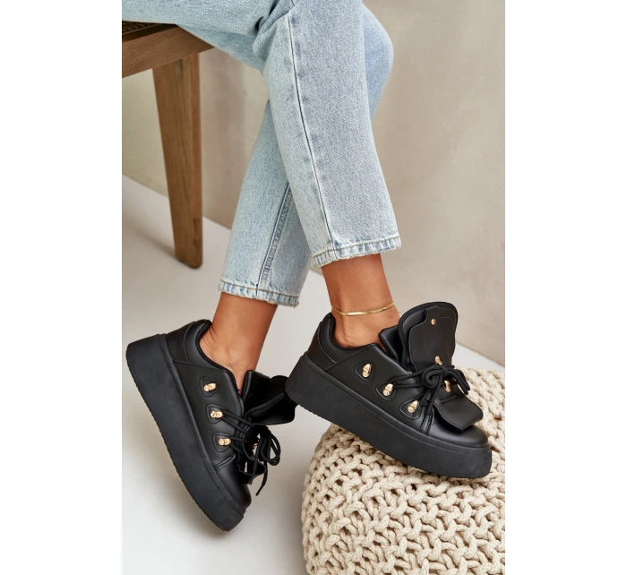 Dámské Sneakersy Na Platformě Černé Dolistana Dámské Sneakersy Na Platformě Černé Dolistana