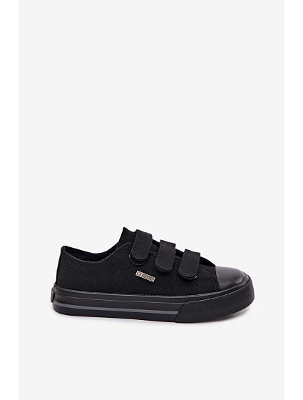 Dětské tenisky na suchý zip Big Star model 22069682 Černé - Big Star Shoes Dětské tenisky na suchý zip Big Star model 22069682 Černé - Big Star Shoes