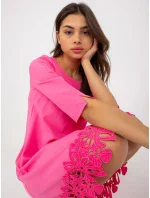 Dámské šaty LK SK model 17772557 růžové - FPrice Dámské šaty LK SK model 17772557 růžové - FPrice