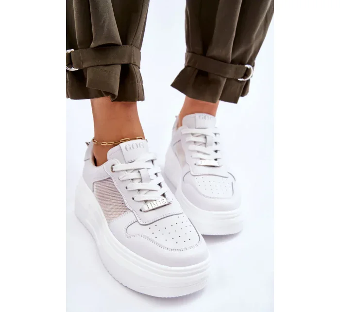Dámské klasické sportovní boty GOE LL2N4060 Bíle Dámské klasické sportovní boty GOE LL2N4060 Bíle