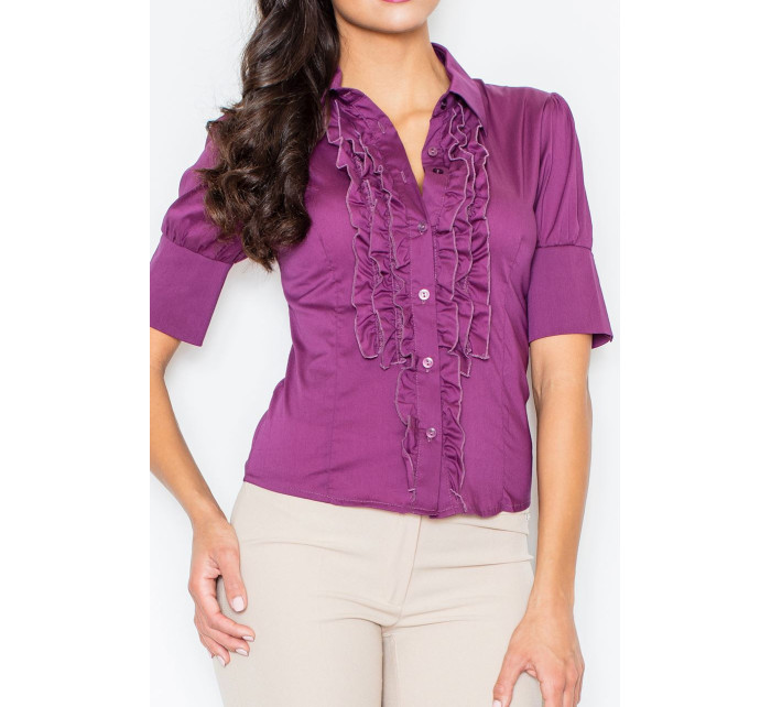 Dámská košile  tmavě fialová  model 18564622 - Figl