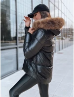 Dámská prošívaná zimní bunda SPARKLE černá FashionStreet TY3953