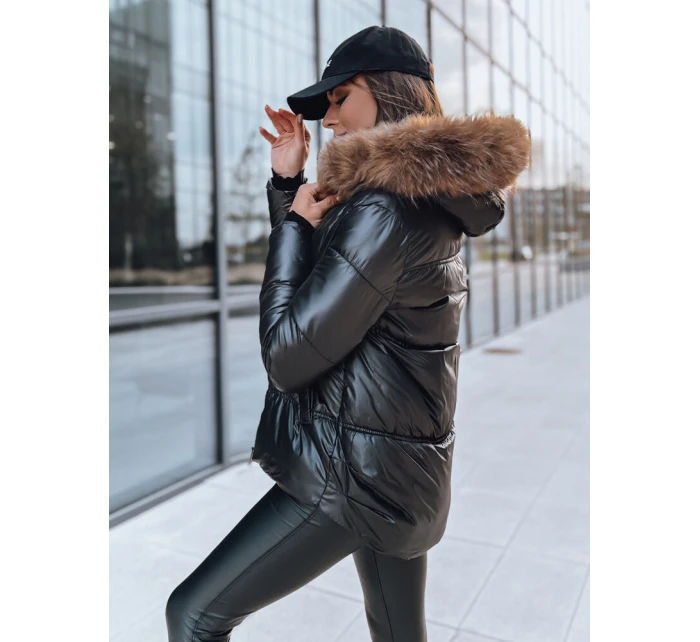 Dámská prošívaná zimní bunda SPARKLE černá FashionStreet TY3953