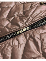 Dámská bunda v cappuccino barvě s ozdobným prošíváním model 17556114 - S'WEST