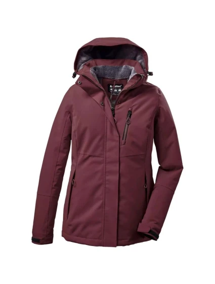 Dámský kabát s kapucí Killtec KOW 170 WMN JCKT bordó (38030/445)