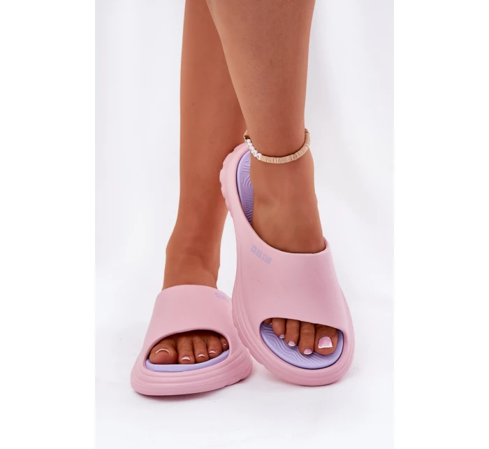 Dámské Pěnové Sandály Big Star model 21694544 Růžové - Big Star Shoes Dámské Pěnové Sandály Big Star model 21694544 Růžové - Big Star Shoes