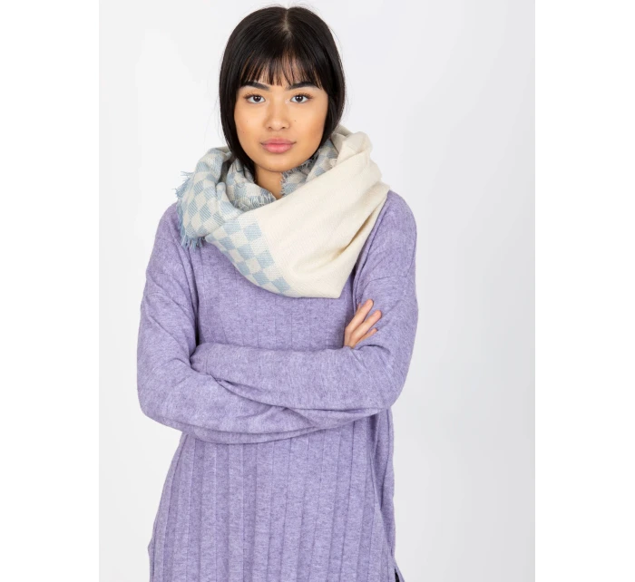 Tunelová šála AT KM 9501.10 bílýá a modrá Tunelová šála AT KM 9501.10 bílýá a modrá