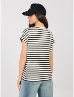 Tričko D12127M02858A světle béžové