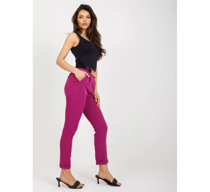 DHJ kalhoty SP 13165.20 fialová