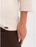 Bluzka RV BZ model 21406678 jasny beżowy - FPrice Bluzka RV BZ model 21406678 jasny beżowy - FPrice