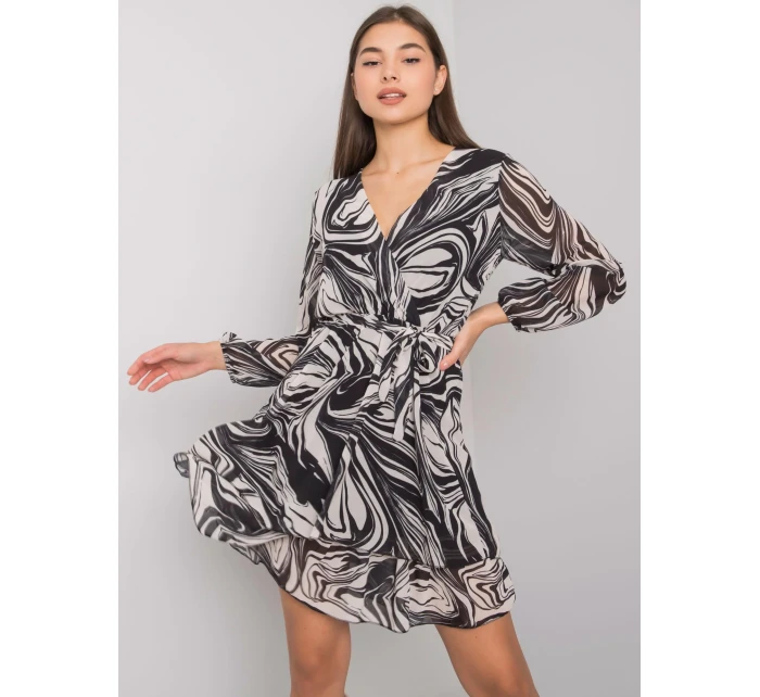 Šaty TW SK BI 2635.49P černá a béžová