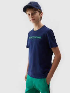 Chlapecké tričko s potiskem 4F - tmavě modré
