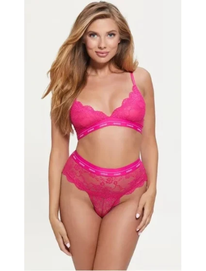 Dámská podprsenka braletka O0BC00PZ01C A604 malinová - Guess Dámská podprsenka braletka O0BC00PZ01C A604 malinová - Guess