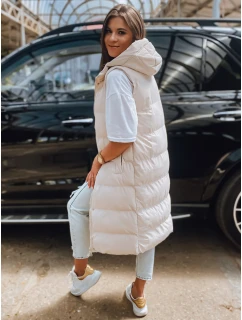 Dámská prošívaná vesta ELLA béžová FashionStreet TY3033