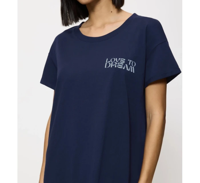 Dámská noční košile Nightdresses NDK X - BLUE - tm. modrá 6047 - TRIUMPH