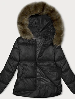 Dámská bunda bomber střihu černá S'west (B8281-1)