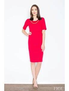 Dámské šaty M446 red - FIGL