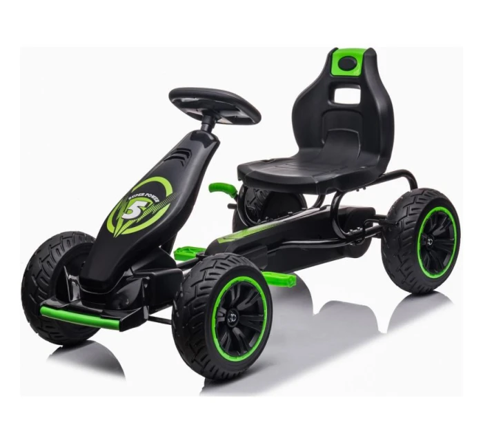 MOTOKÁROVÉ ŠLAPACÍ AUTO ENERO 18 ČERNÉ A ZELENÉ