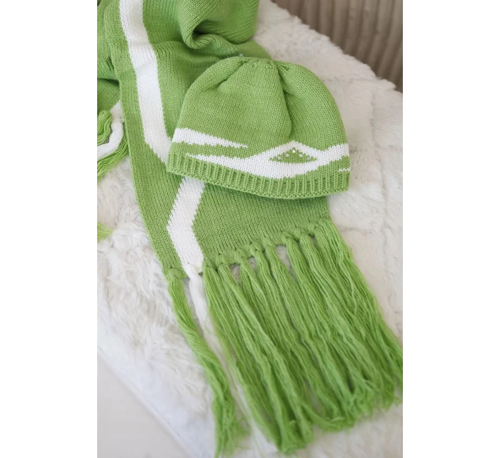 Dámská souprava se šátkem Jagna K356 pistácie Dámská souprava se šátkem Jagna K356 pistácie