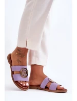 Módní Pantofle S Ozdobou Fialové Deep model 21627923 - Boto Módní Pantofle S Ozdobou Fialové Deep model 21627923 - Boto