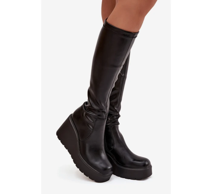 Kozačky na klínech  model 220718 Step in style