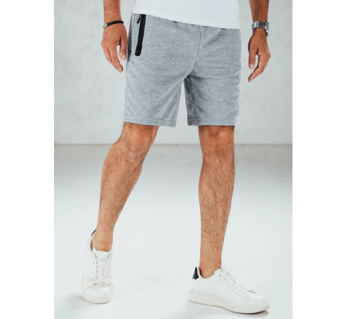 FashionStreet šedé pánské teplákové kraťasy SX2488