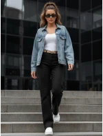 Dámské široké džíny DELUSSIA black FashionStreet UY2669