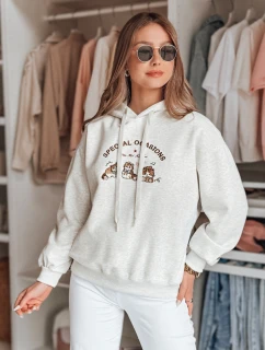 Dámská oversize mikina s kapucí  šedá Dstreet model 21989232 - FashionStreet