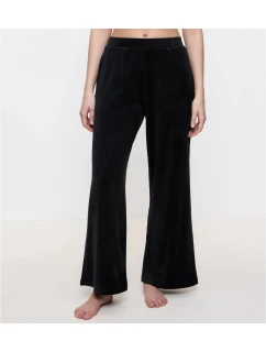 Sensual Velour Wide Leg Trousers 01 - BLACK - TRIUMPH BLACK - TRIUMPH