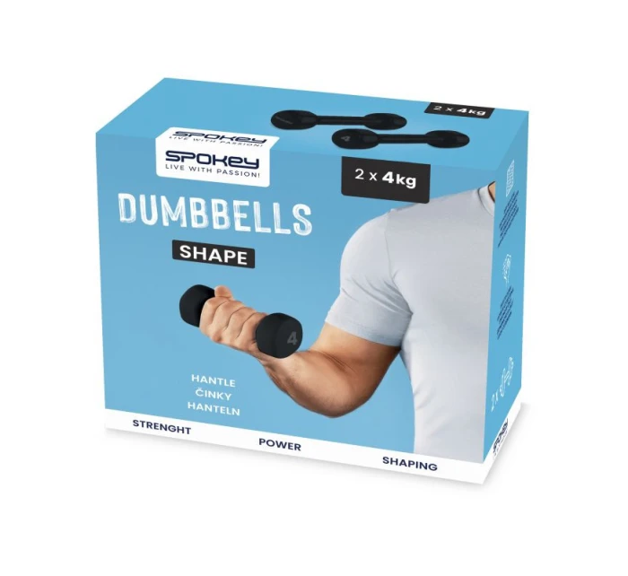 Vinylové činky 2x4kg Spokey Shape SPK-943106