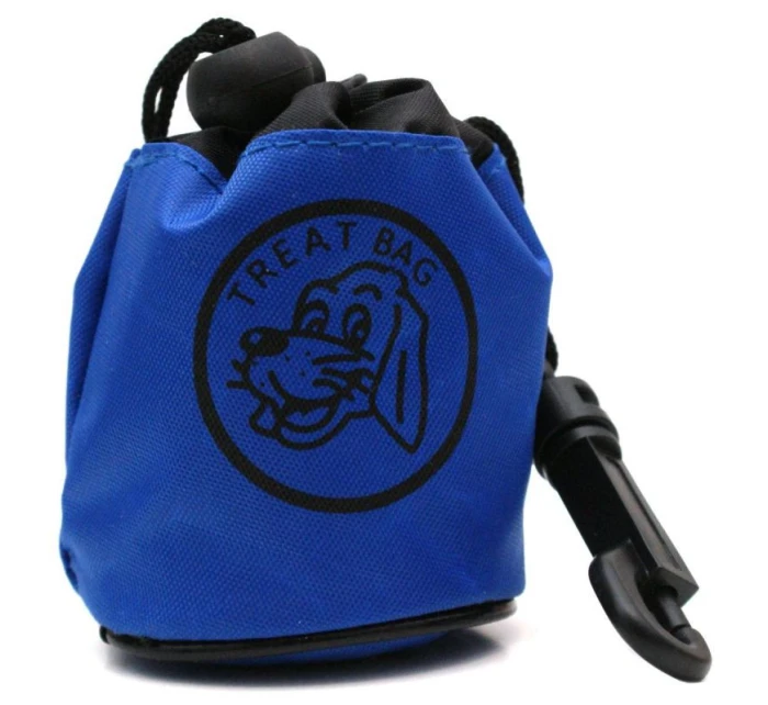 SÁČEK NA PAMLSKY PŘIPEVNĚNÝ K VODÍTKU MODRÝ