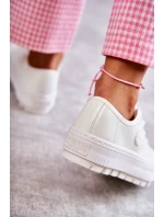 Módní lakované tenisky Big Star KK274045 Bílá Módní lakované tenisky Big Star KK274045 Bílá