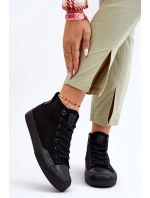 Dámské vysoké tenisky Big Star Černé model 21610389 - Big Star Shoes Dámské vysoké tenisky Big Star Černé model 21610389 - Big Star Shoes