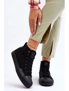 Dámské vysoké tenisky Big Star Černé model 21610389 - Big Star Shoes