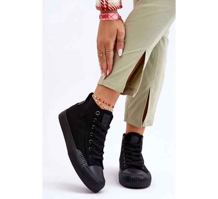 Dámské vysoké tenisky Big Star Černé model 21610389 - Big Star Shoes Dámské vysoké tenisky Big Star Černé model 21610389 - Big Star Shoes