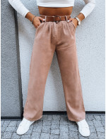 EMERALD dámské široké kalhoty, camel, Dstreet UY1692