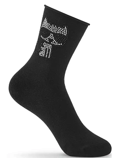 SKARPETY OZDOBNE černá 36-41