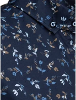 Pánská tmavě modrá košile s krátkým rukávem Dstreet model 21989535 - FashionStreet