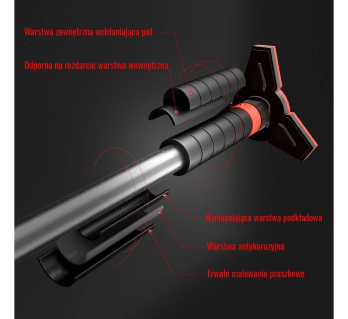 Posilovací tyč s cm model 21810702 - HMS Posilovací tyč s cm model 21810702 - HMS