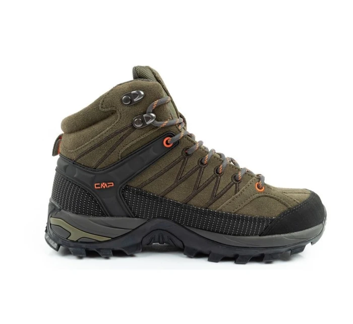 CMP Rigel pánské trekové boty kožené odolné nepromokavé kotníkové boty olivově zelené CMP Rigel pánské trekové boty kožené odolné nepromokavé kotníkové boty olivově zelené