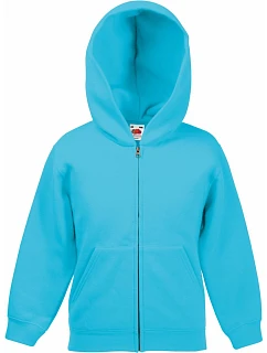Classic Kids Sweat Jacket Dětská mikina s kapucí model 22534788 azure blue - Fruit of the Loom