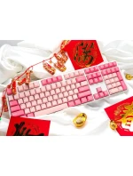 One 3 Herní USB klávesnice QWERTZ model 21716607 Pink - Ducky