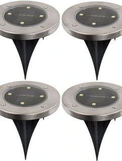 SOLÁRNÍ LAMPA 4 LED SMD PRO PROLOMENÍ KPL.4PCS